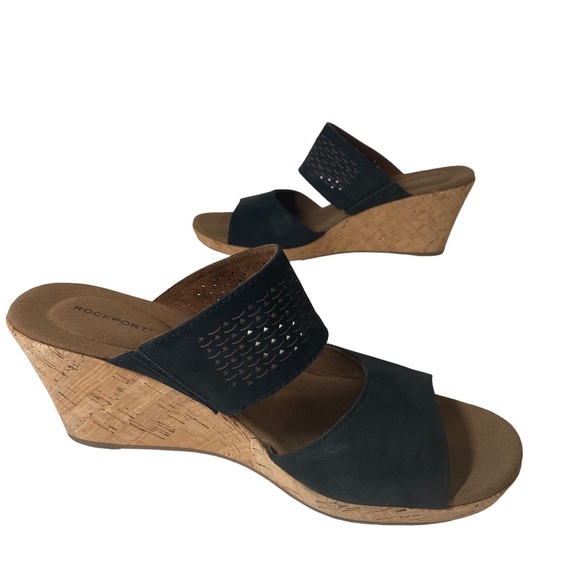 ROCKPORT Wedges Ladies size 10US Black and Tan. Extremely good condition - Picture 11 of 13